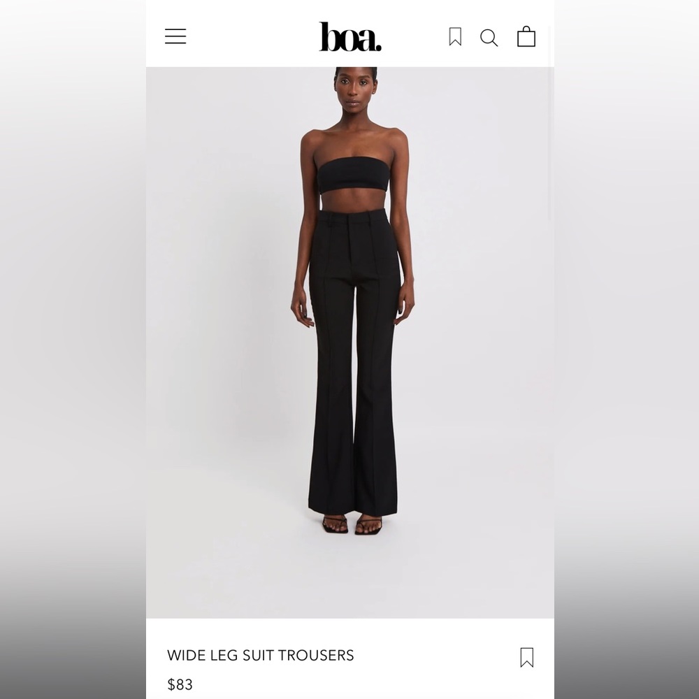 BOA - Because of Alice Wide Leg Suit Trousers